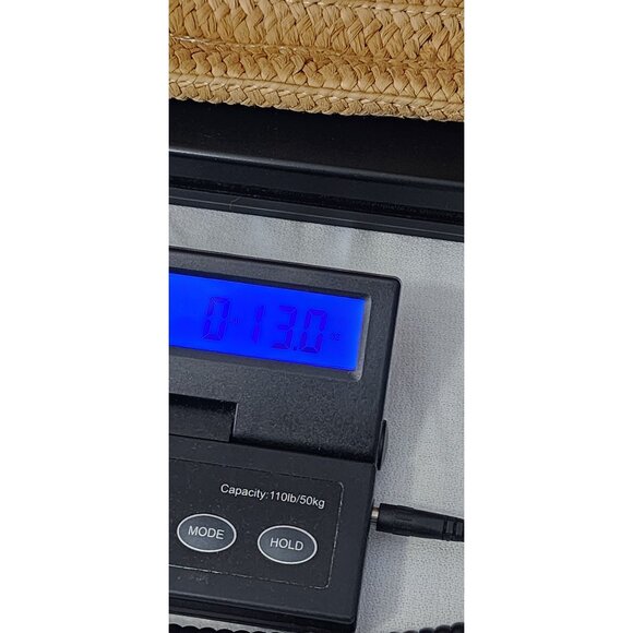 Straw Tote Bag With Floral Scarf Accent & Blue Lining By Draper James - Picture 5 of 6